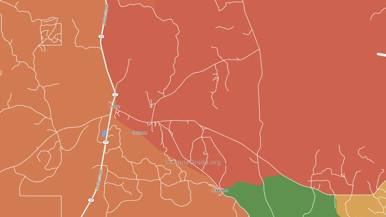 36583, AL Map of Drug-Related Crime Rates