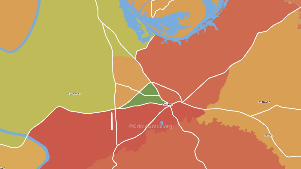 36726, AL Map of Drug-Related Crime Rates