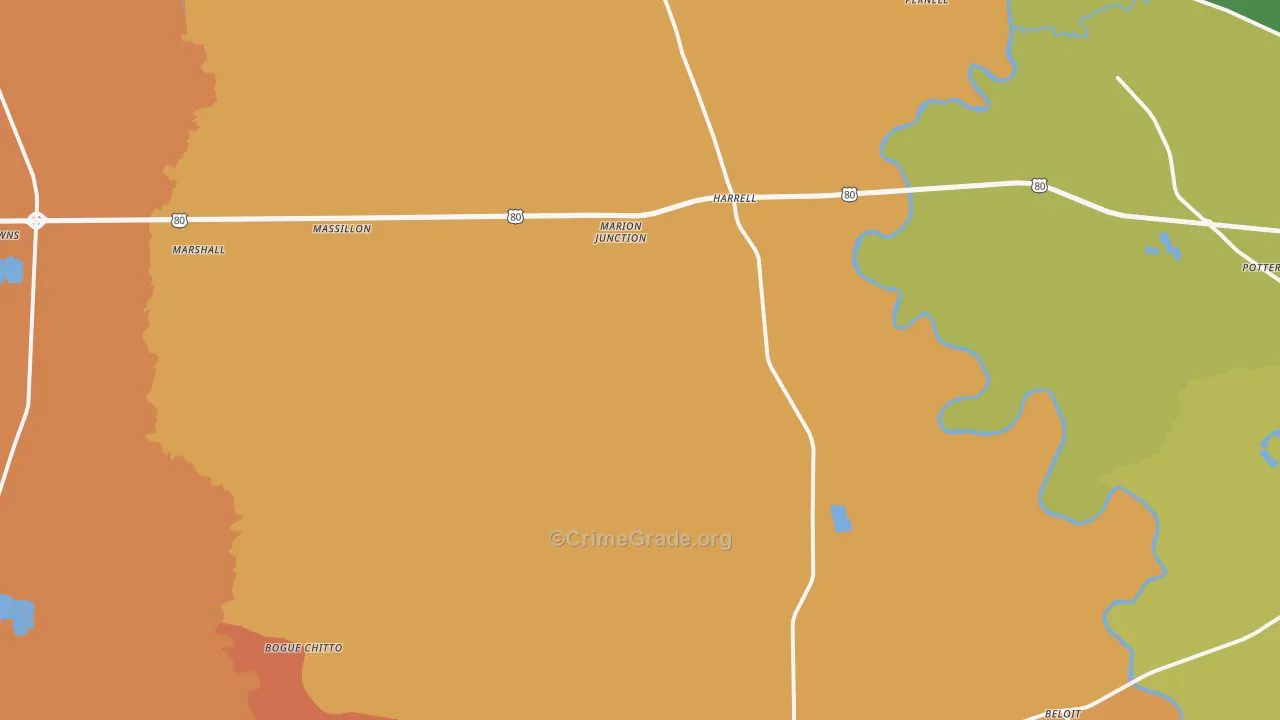 36759, AL Map of Drug-Related Crime Rates
