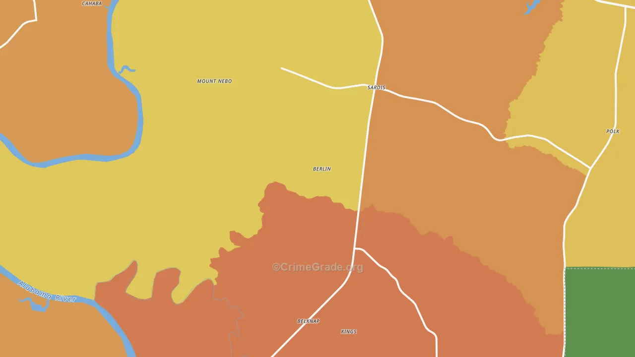 36775, AL Map of Drug-Related Crime Rates