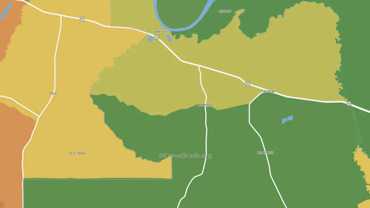 36785, AL Map of Drug-Related Crime Rates