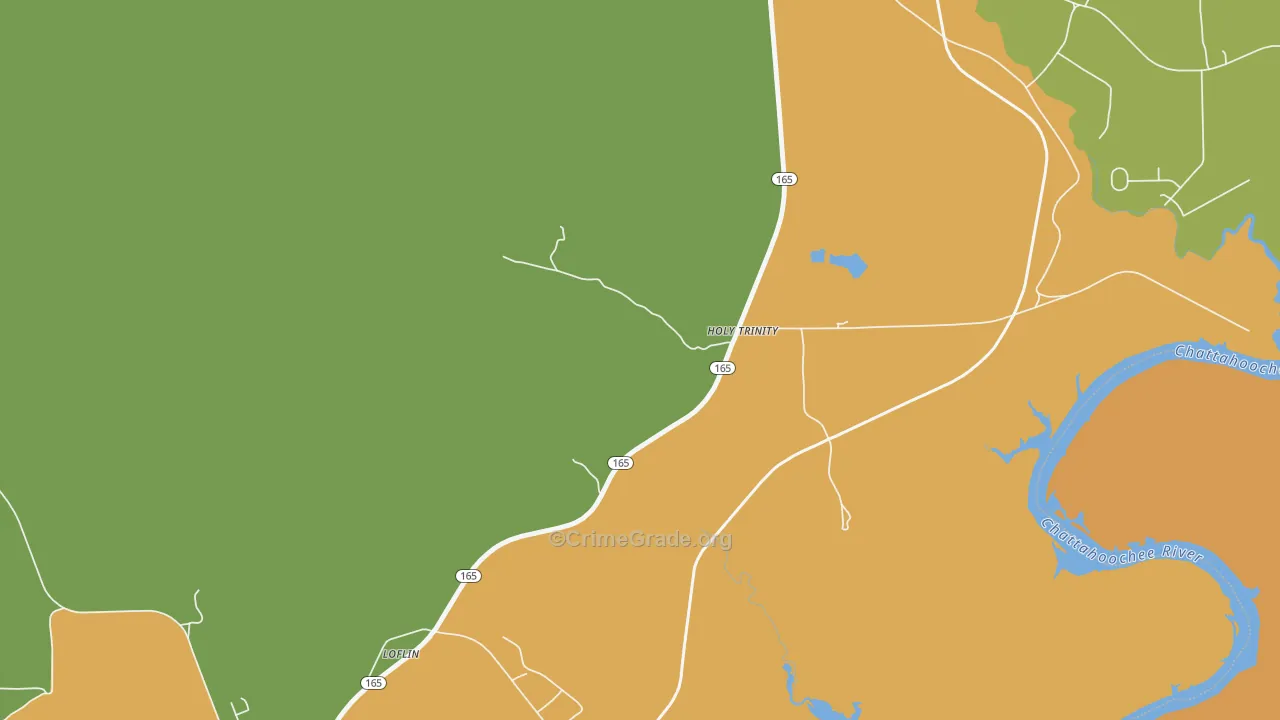 36859, AL Map of Drug-Related Crime Rates