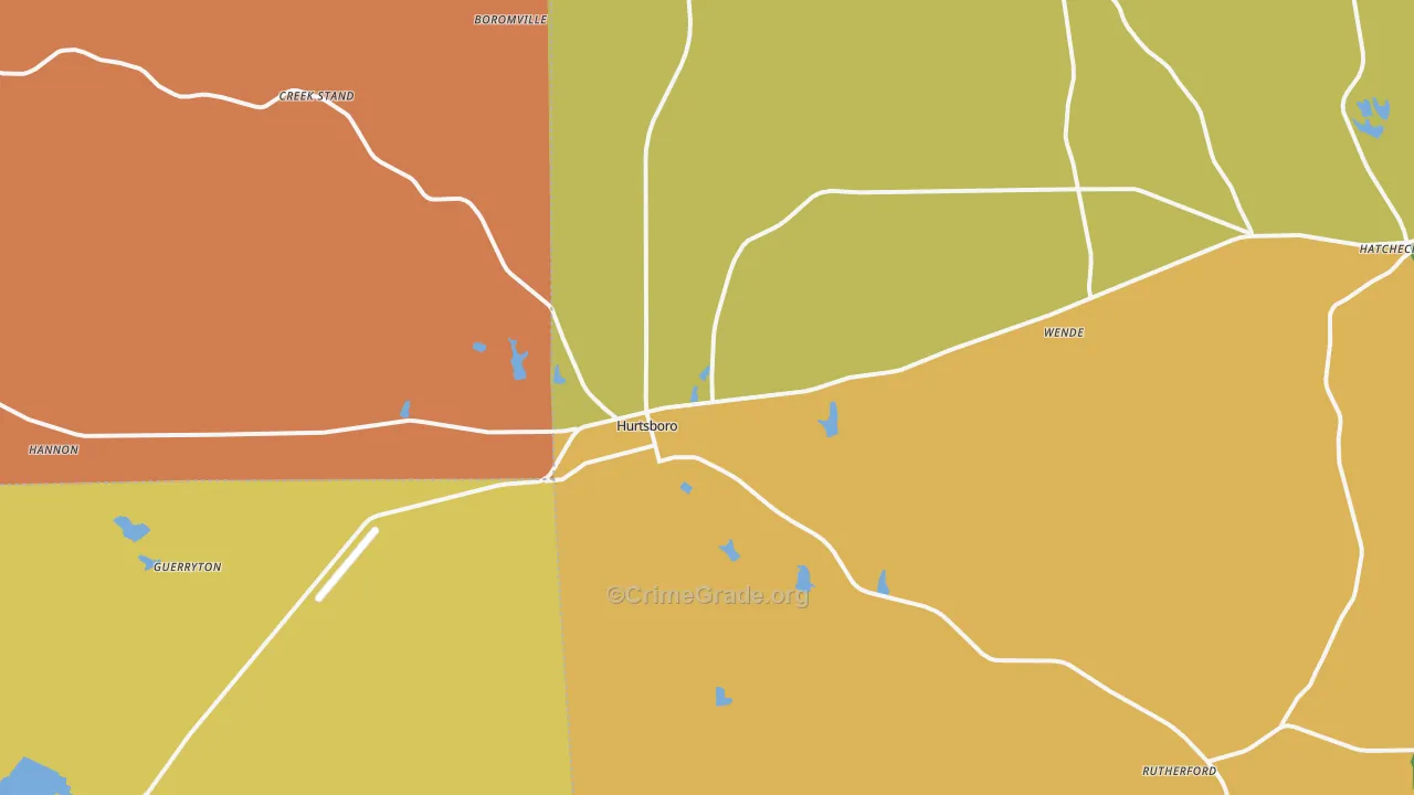 36860, AL Map of Drug-Related Crime Rates