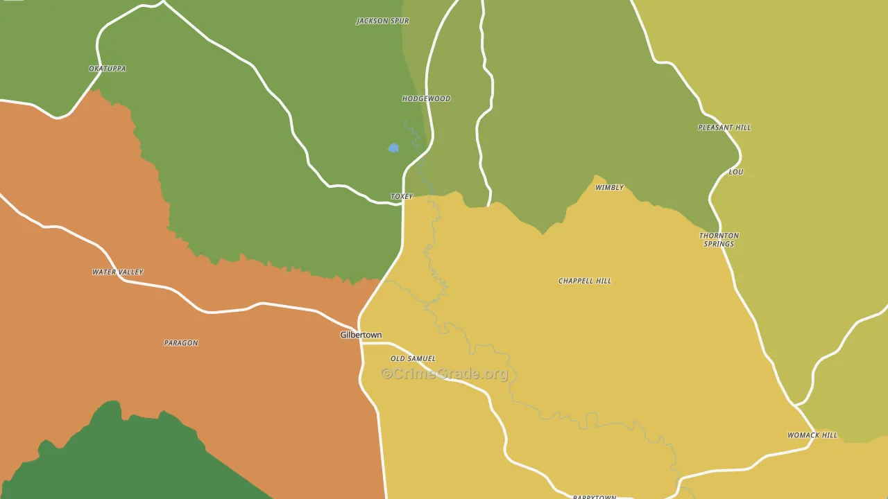 36908, AL Map of Drug-Related Crime Rates