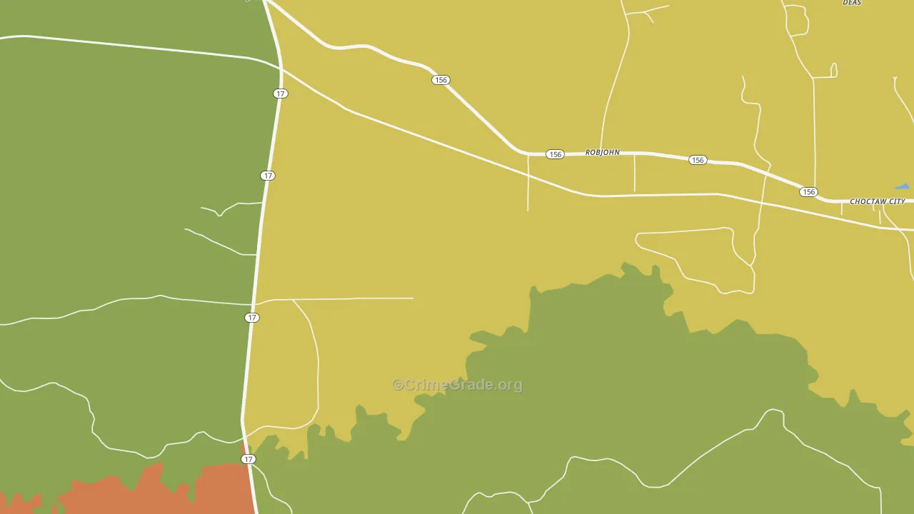 36910, AL Map of Drug-Related Crime Rates