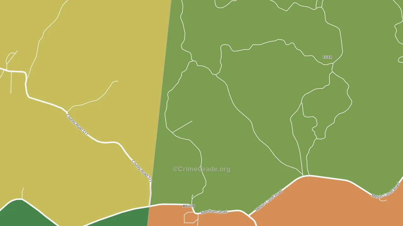 36913, AL Map of Drug-Related Crime Rates