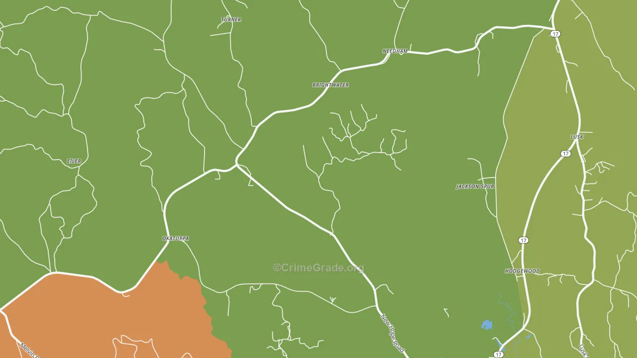 36915, AL Map of Drug-Related Crime Rates