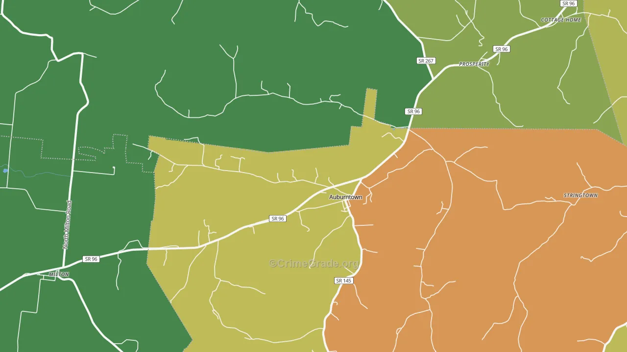 37016, TN Map of Drug-Related Crime Rates