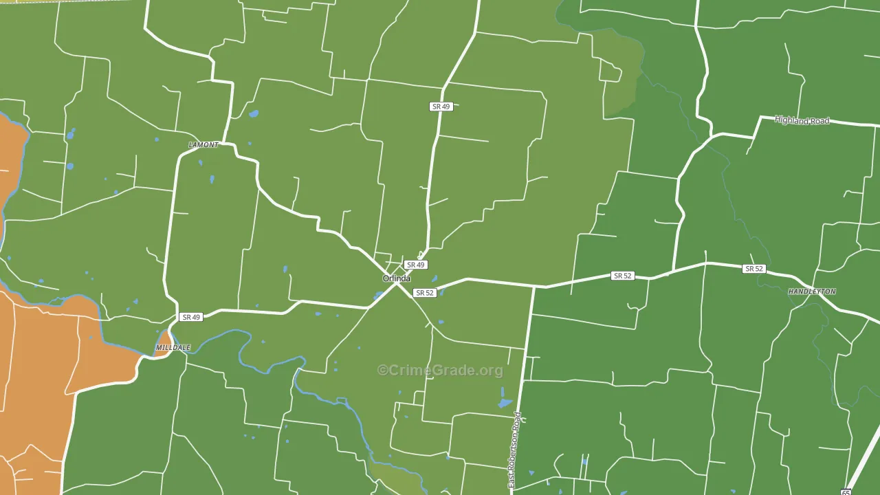 37141, TN Map of Drug-Related Crime Rates