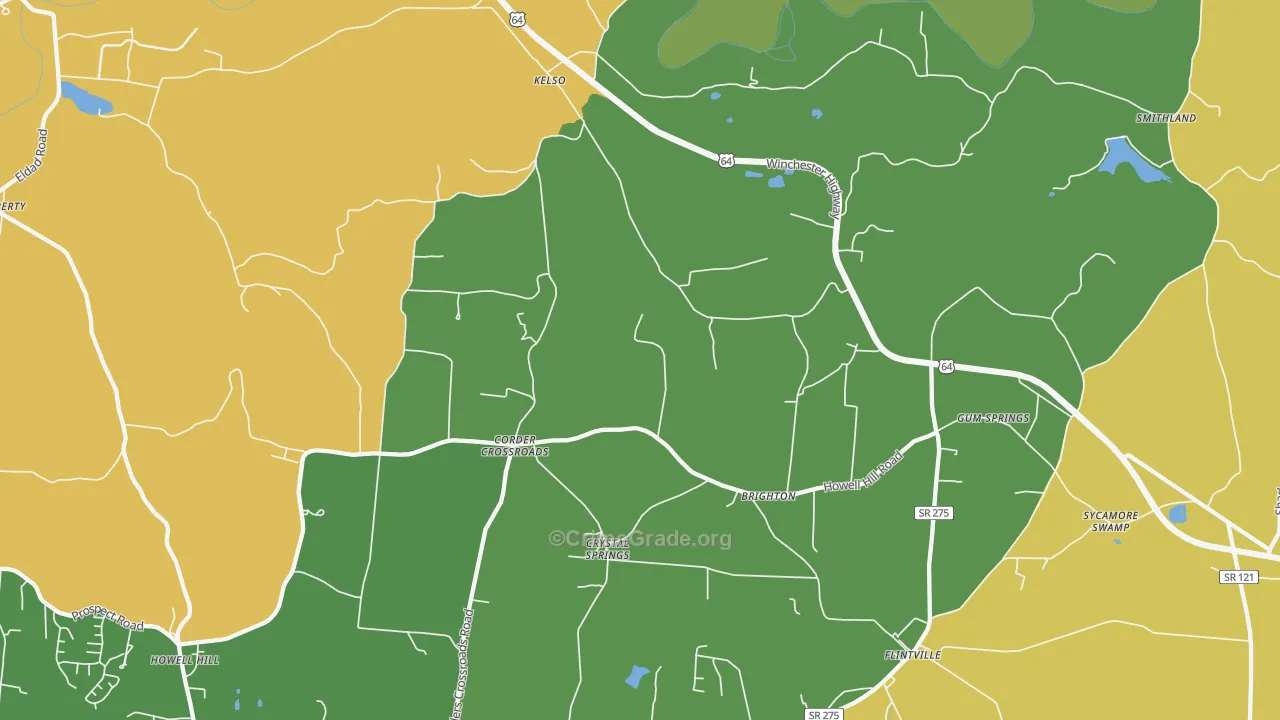 37348, TN Map of Drug-Related Crime Rates