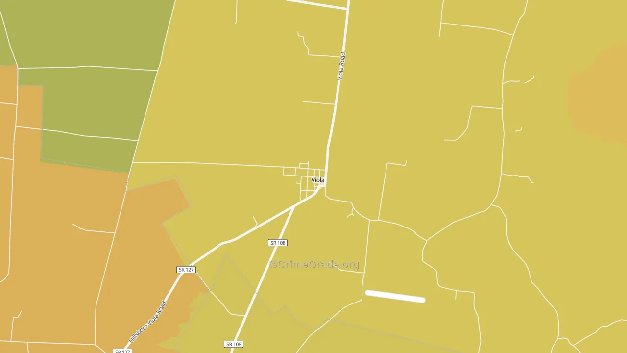 37394, TN Map of Drug-Related Crime Rates