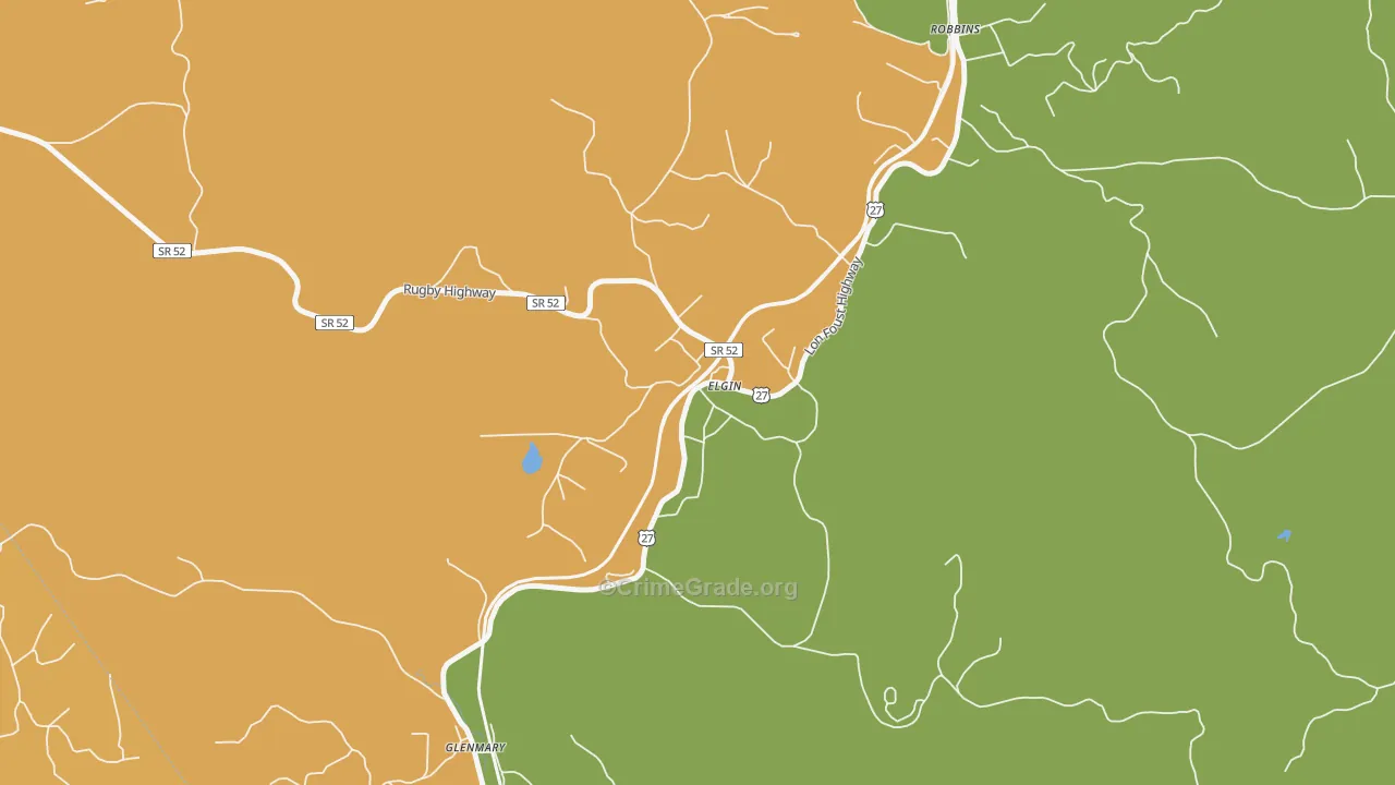 37732, TN Map of Drug-Related Crime Rates
