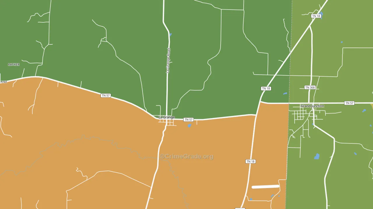 38046, TN Map of Drug-Related Crime Rates