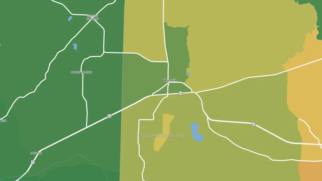 38075, TN Map of Drug-Related Crime Rates
