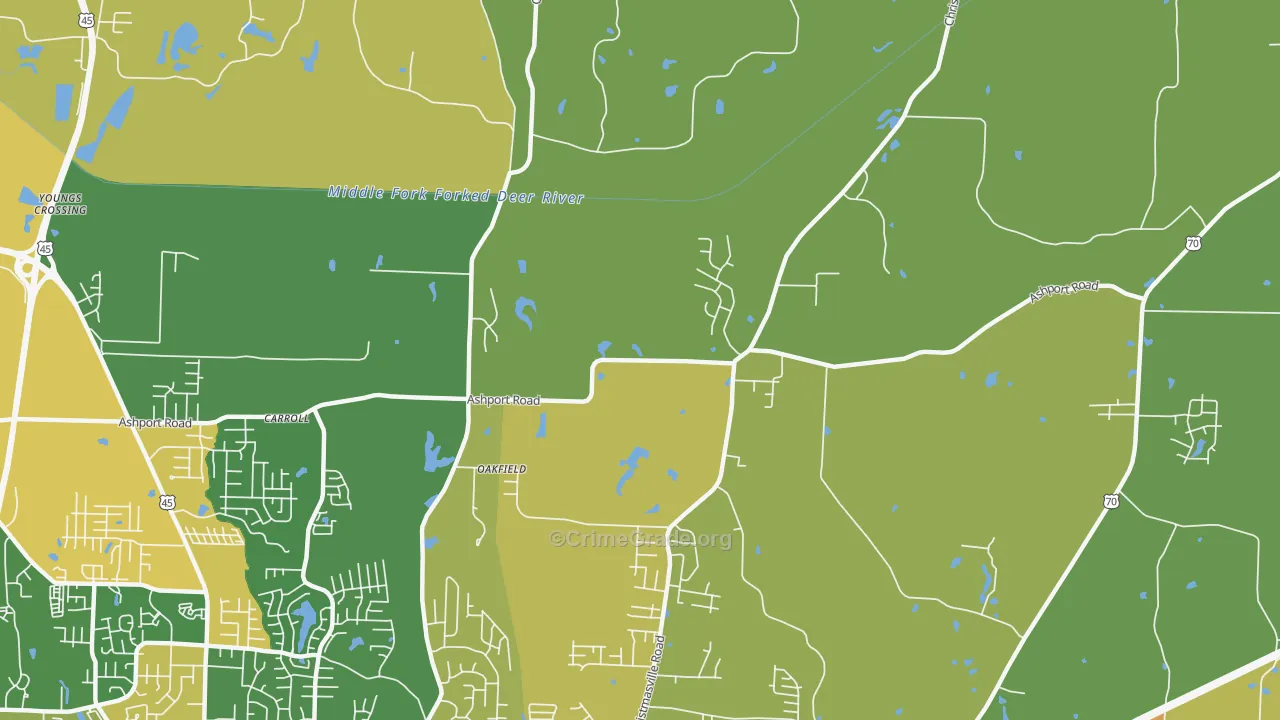 38362, TN Map of Drug-Related Crime Rates