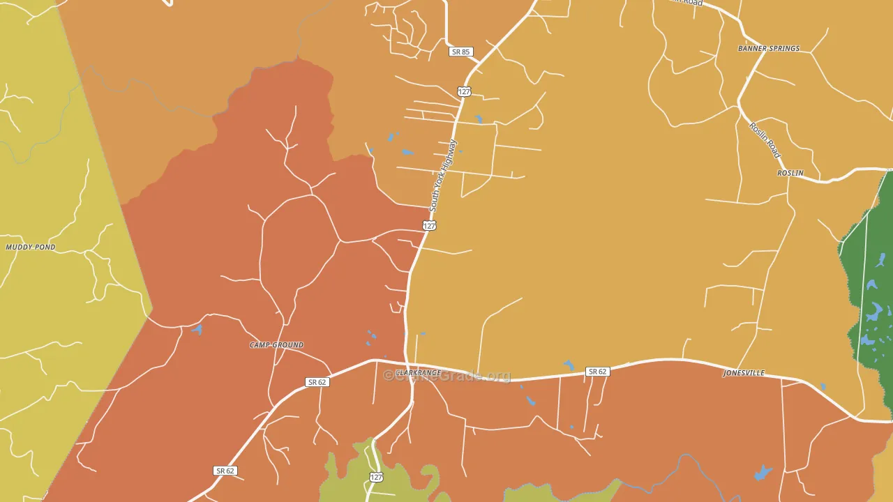 38553, TN Map of Drug-Related Crime Rates
