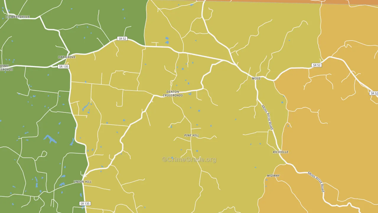 38575, TN Map of Drug-Related Crime Rates