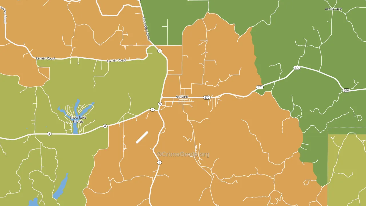 38603, MS Map of Drug-Related Crime Rates