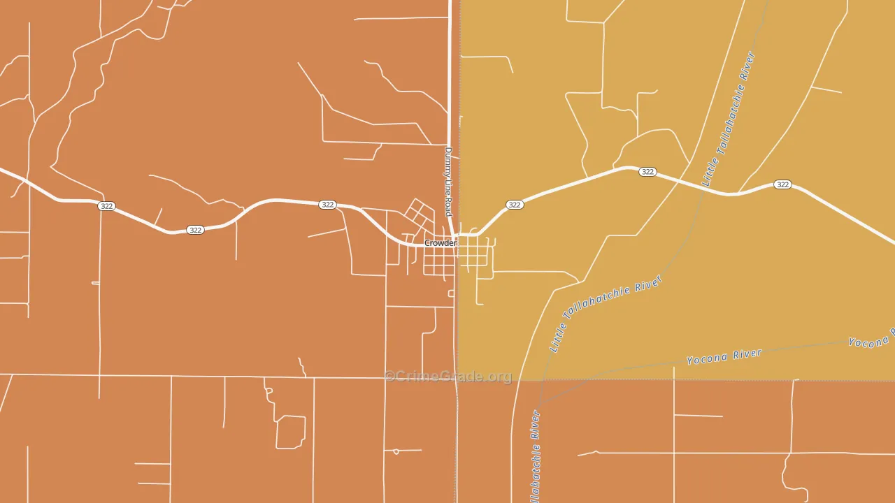 38622, MS Map of Drug-Related Crime Rates