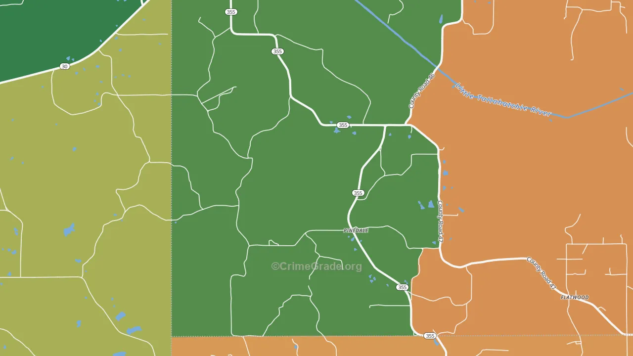 38627, MS Map of Drug-Related Crime Rates
