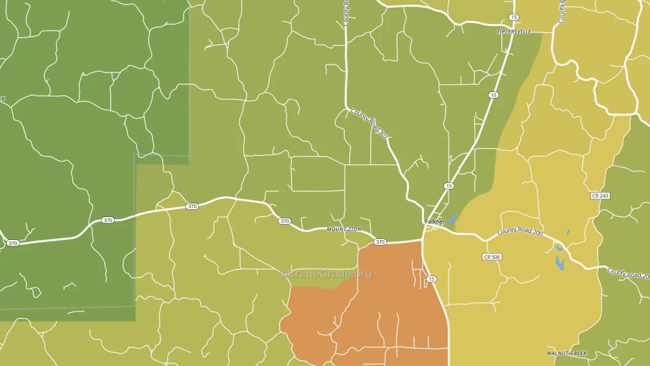 38629, MS Map of Drug-Related Crime Rates
