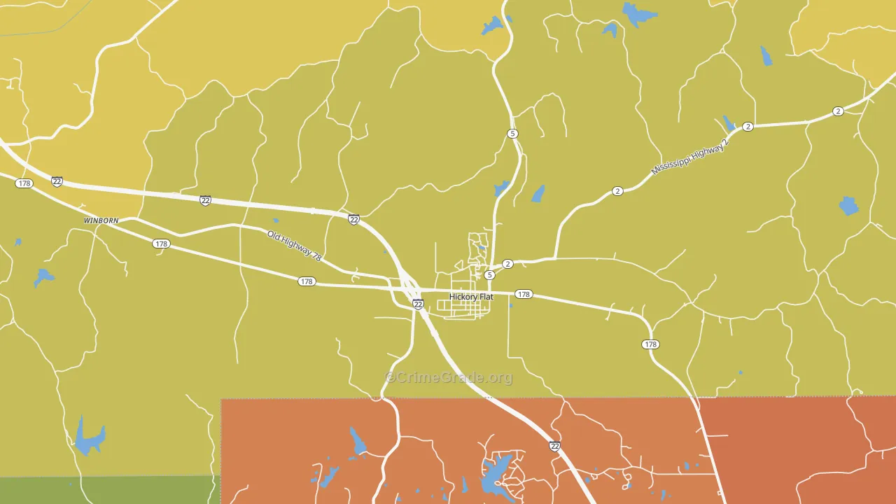 38633, MS Map of Drug-Related Crime Rates