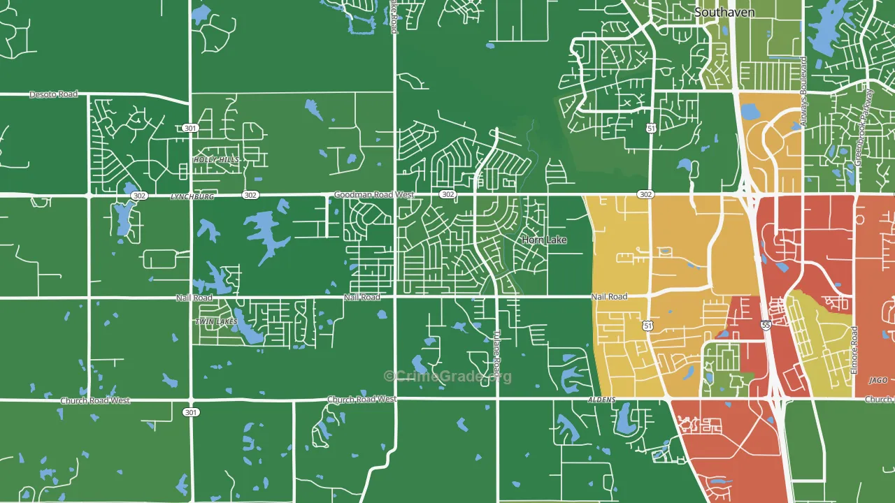 38637, MS Map of Drug-Related Crime Rates
