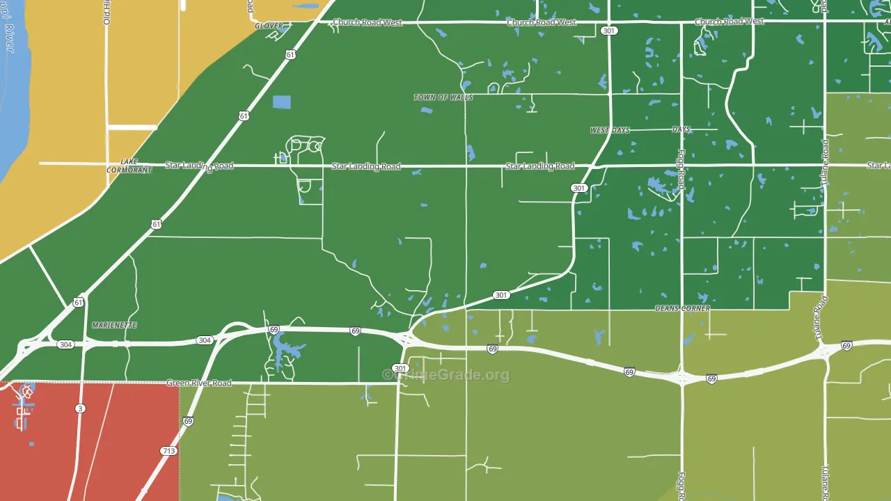 38641, MS Map of Drug-Related Crime Rates