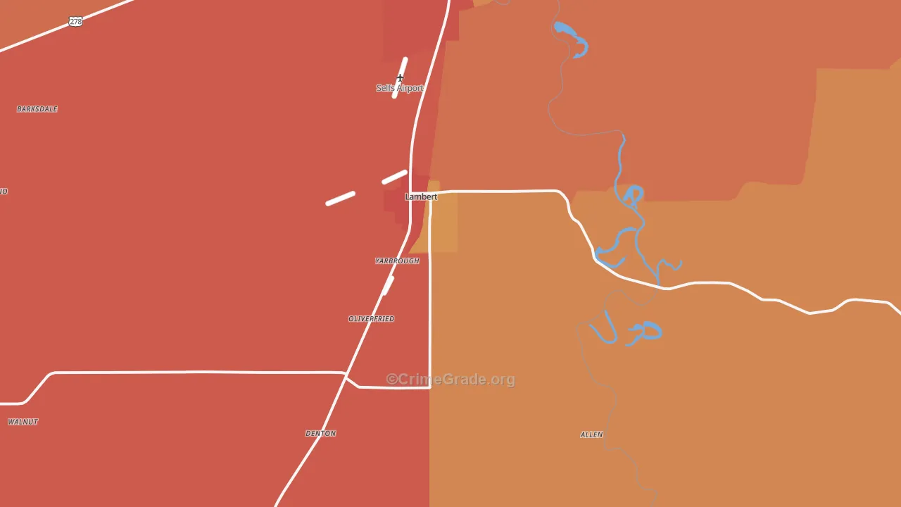 38643, MS Map of Drug-Related Crime Rates