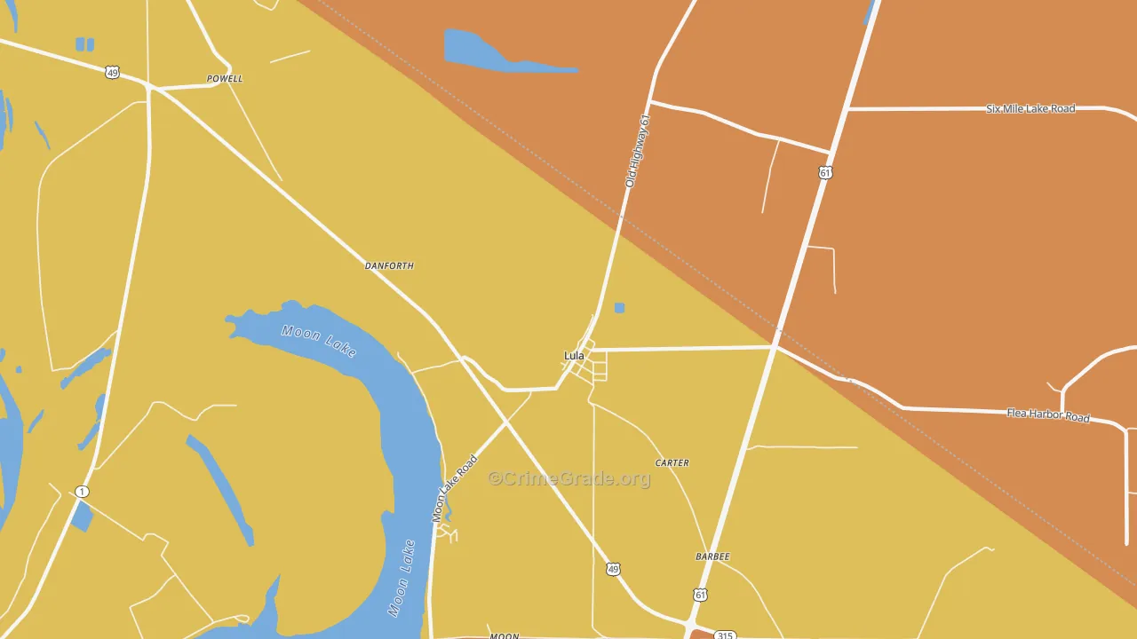 38644, MS Map of Drug-Related Crime Rates