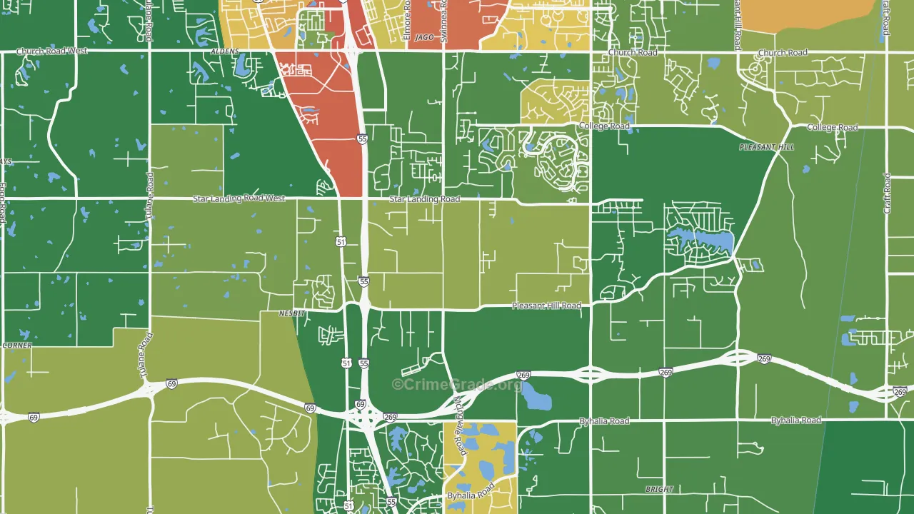38651, MS Map of Drug-Related Crime Rates