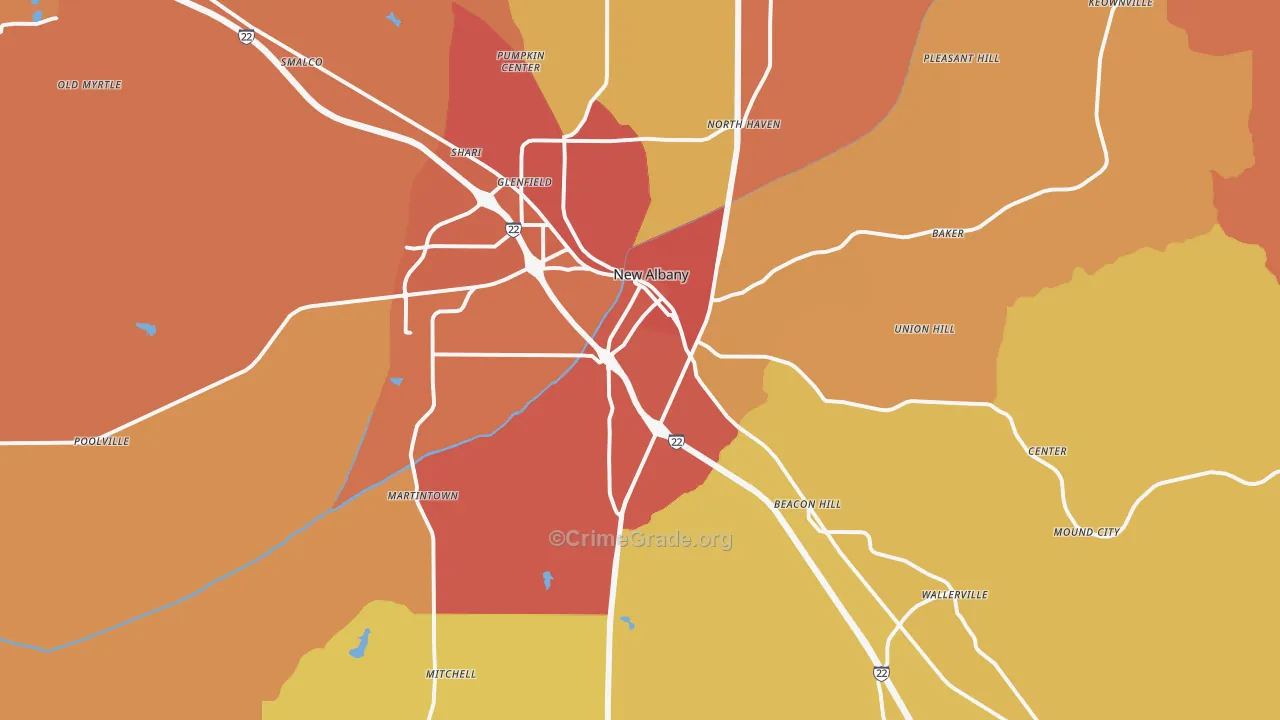 38652, MS Map of Drug-Related Crime Rates