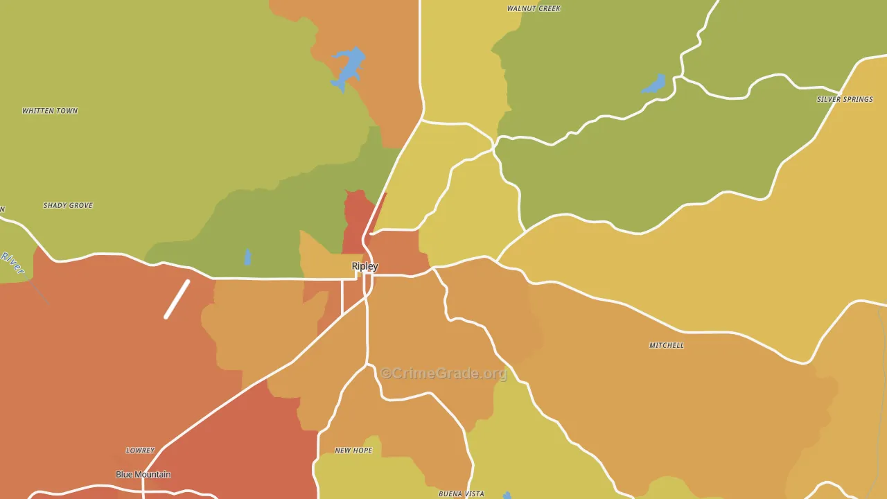 38663, MS Map of Drug-Related Crime Rates