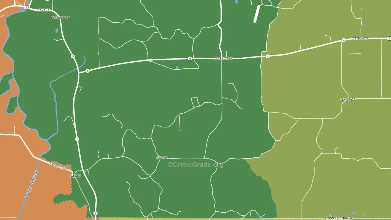 38665, MS Map of Drug-Related Crime Rates