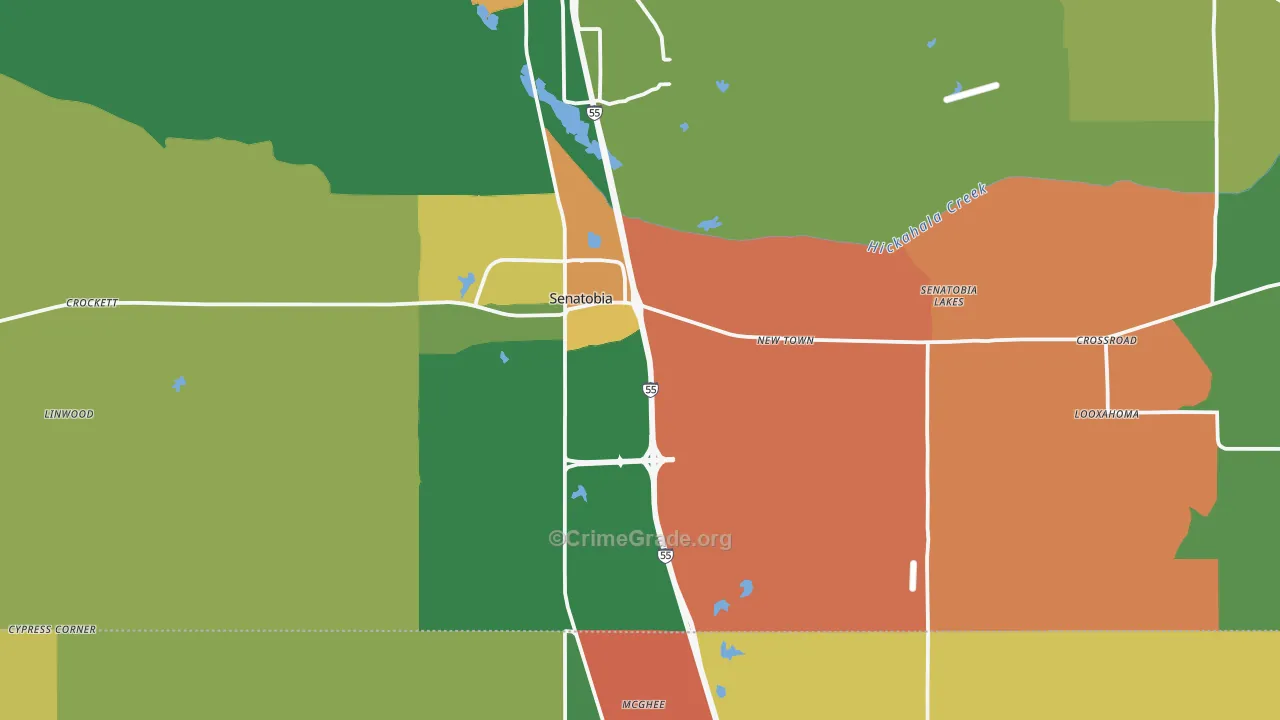 38668, MS Map of Drug-Related Crime Rates