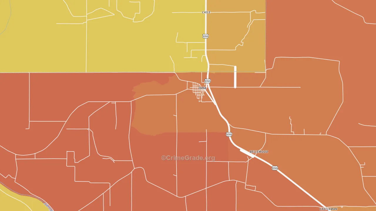 38754, MS Map of Drug-Related Crime Rates