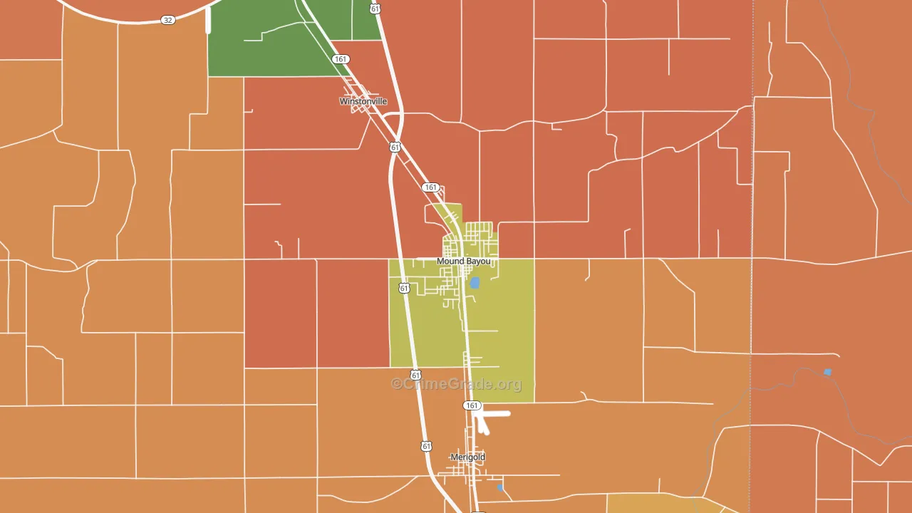 38762, MS Map of Drug-Related Crime Rates