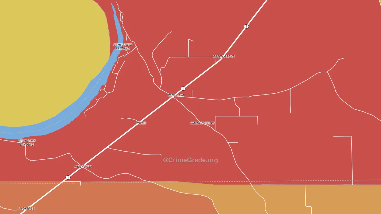 38767, MS Map of Drug-Related Crime Rates
