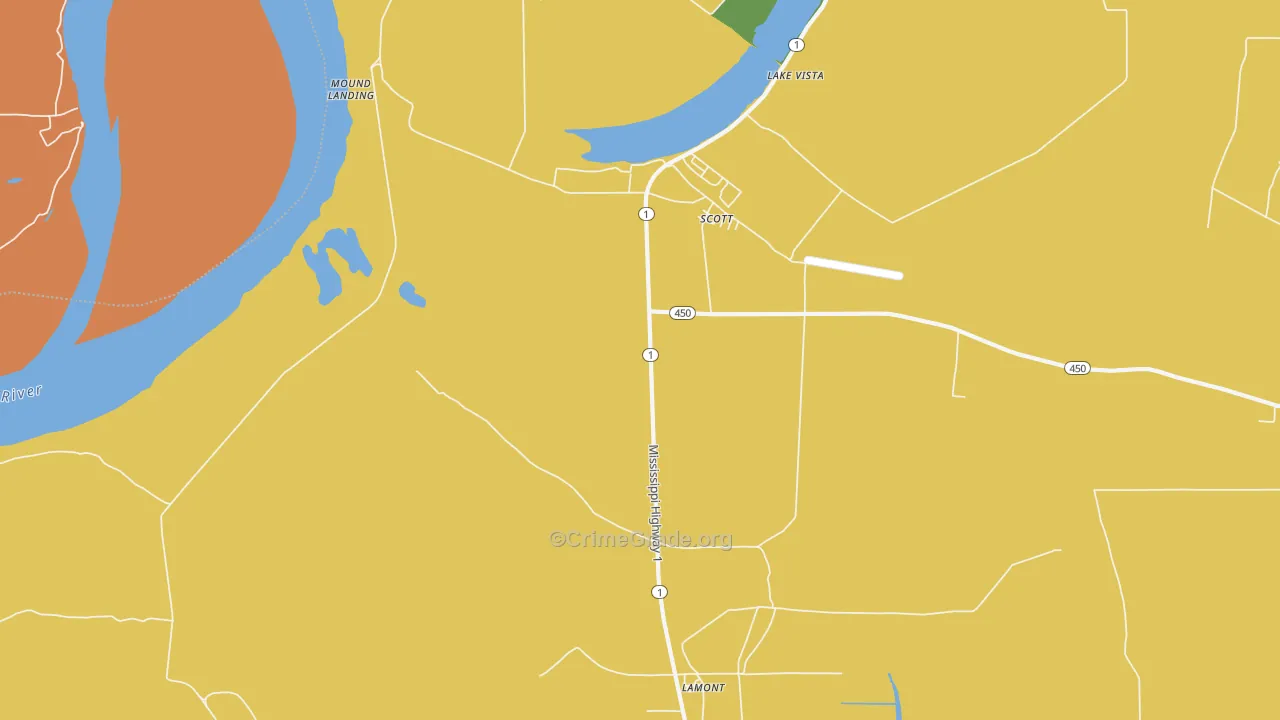 38772, MS Map of Drug-Related Crime Rates