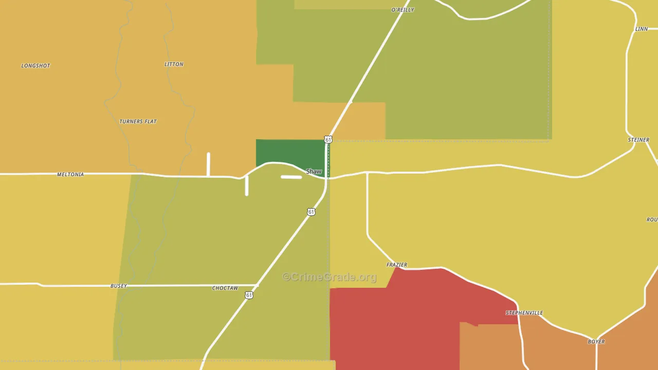 38773, MS Map of Drug-Related Crime Rates