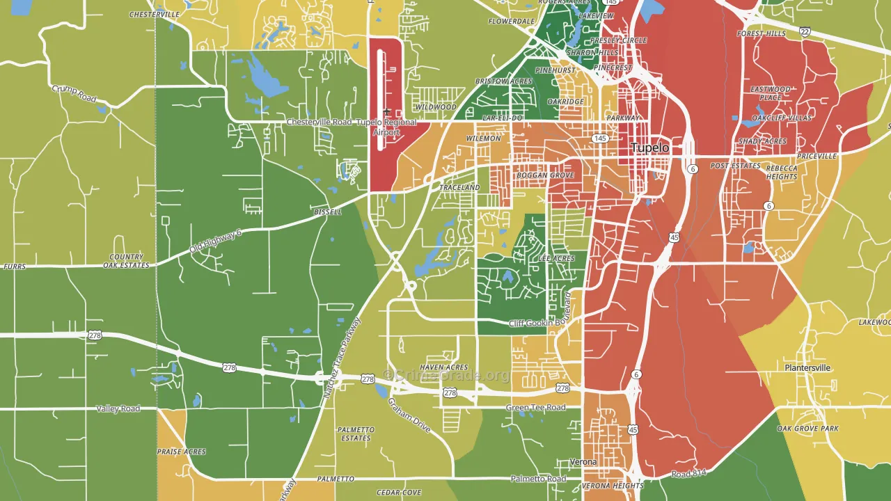38801, MS Map of Drug-Related Crime Rates