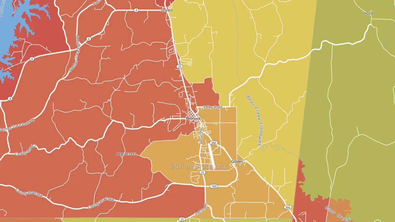 38827, MS Map of Drug-Related Crime Rates