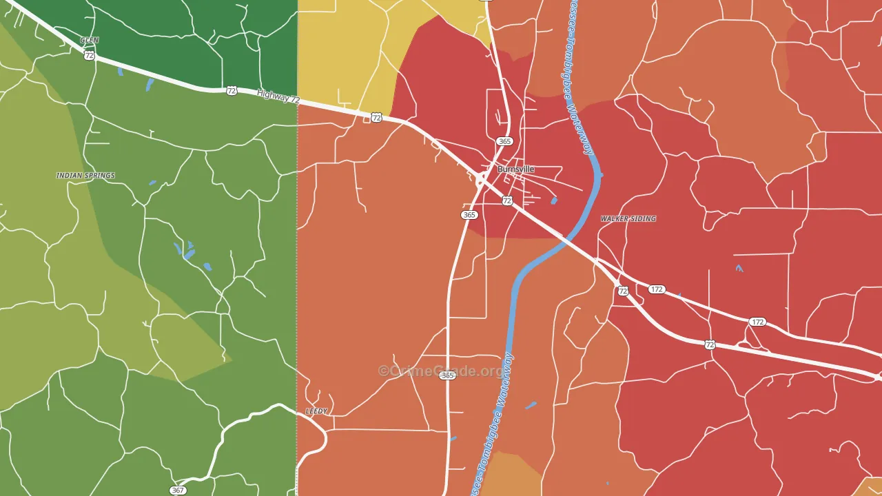 38833, MS Map of Drug-Related Crime Rates