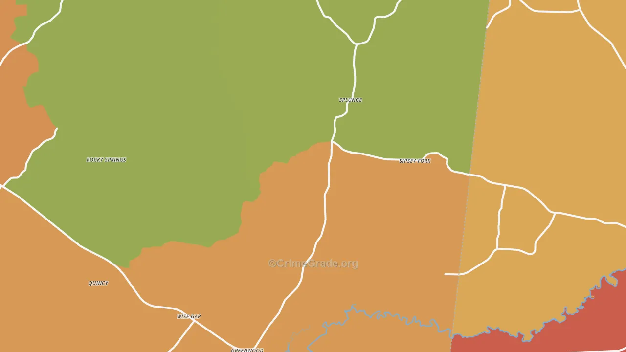 38848, MS Map of Drug-Related Crime Rates