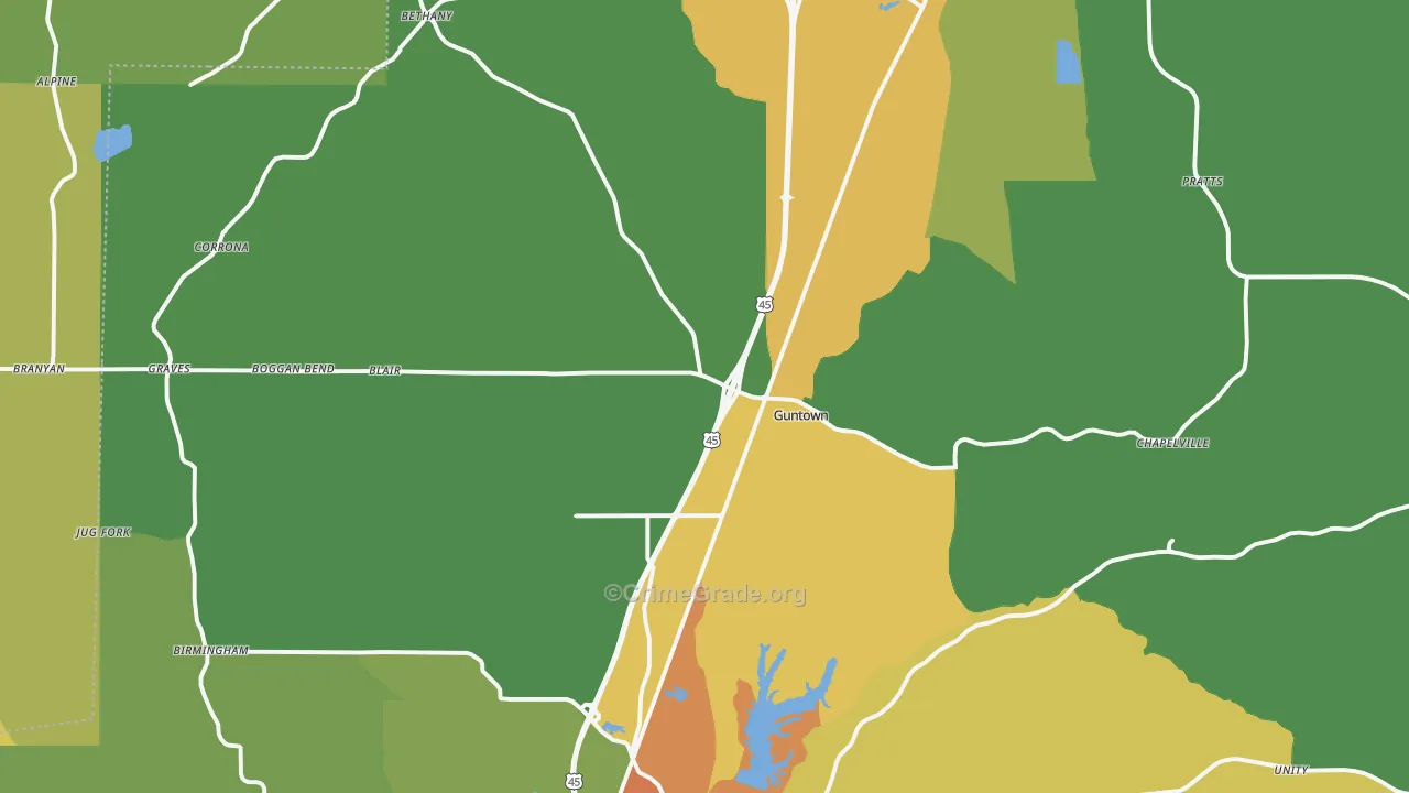 38849, MS Map of Drug-Related Crime Rates