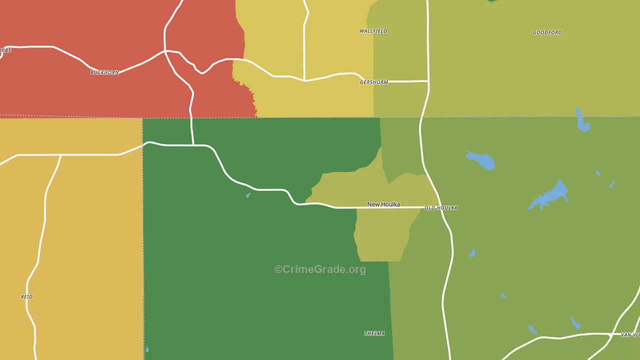 38850, MS Map of Drug-Related Crime Rates