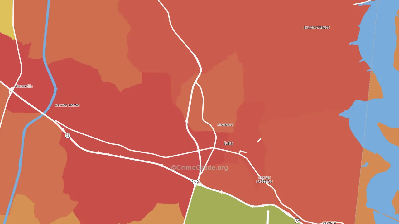 38852, MS Map of Drug-Related Crime Rates