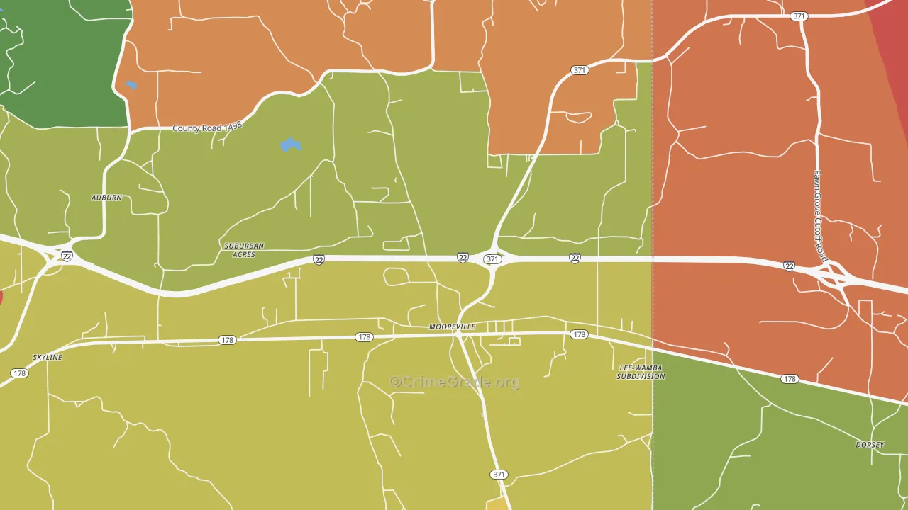 38857, MS Map of Drug-Related Crime Rates
