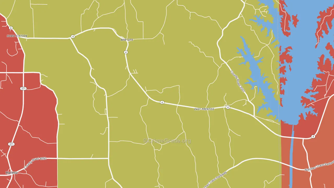 38859, MS Map of Drug-Related Crime Rates