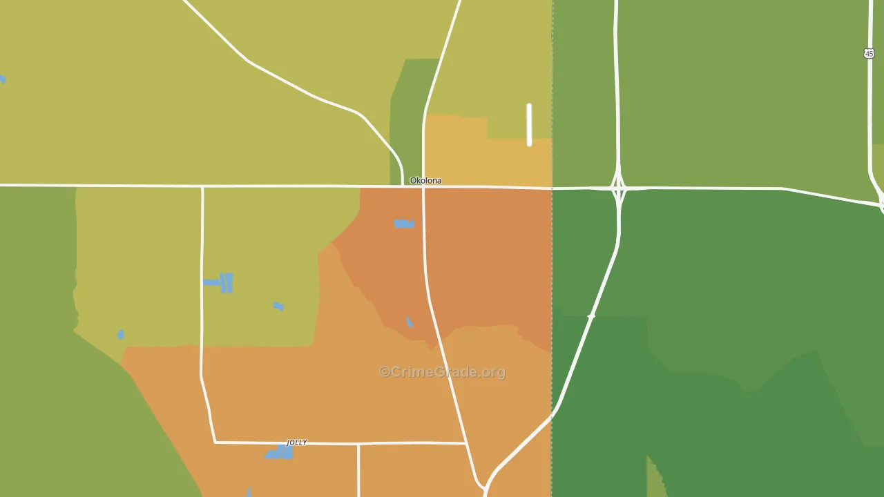 38860, MS Map of Drug-Related Crime Rates